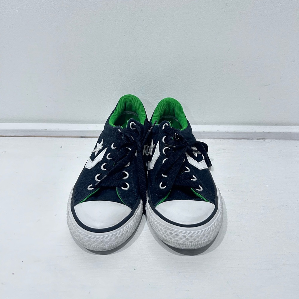 Converse Star Player‎ EV Ox Kids Sneakers Black Green Size 13 Youth Low Top - Picture 2 of 9